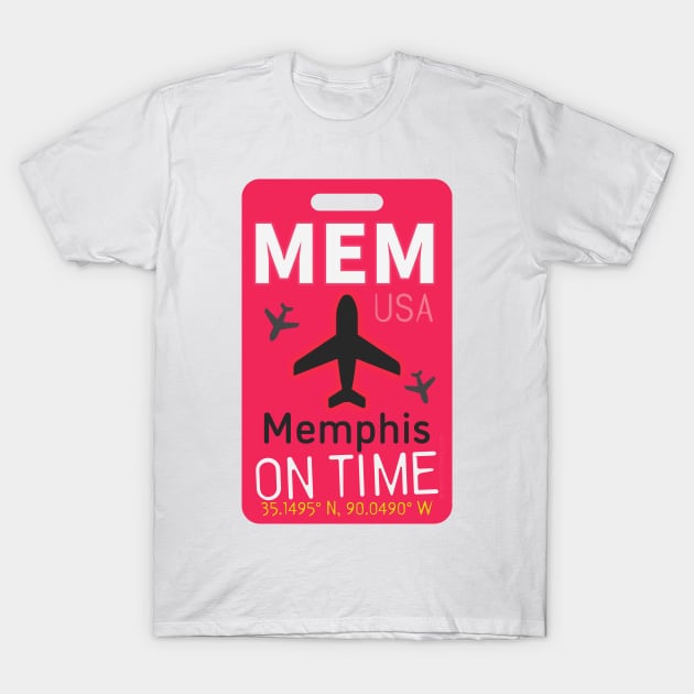 MEM airport code T-Shirt by Woohoo